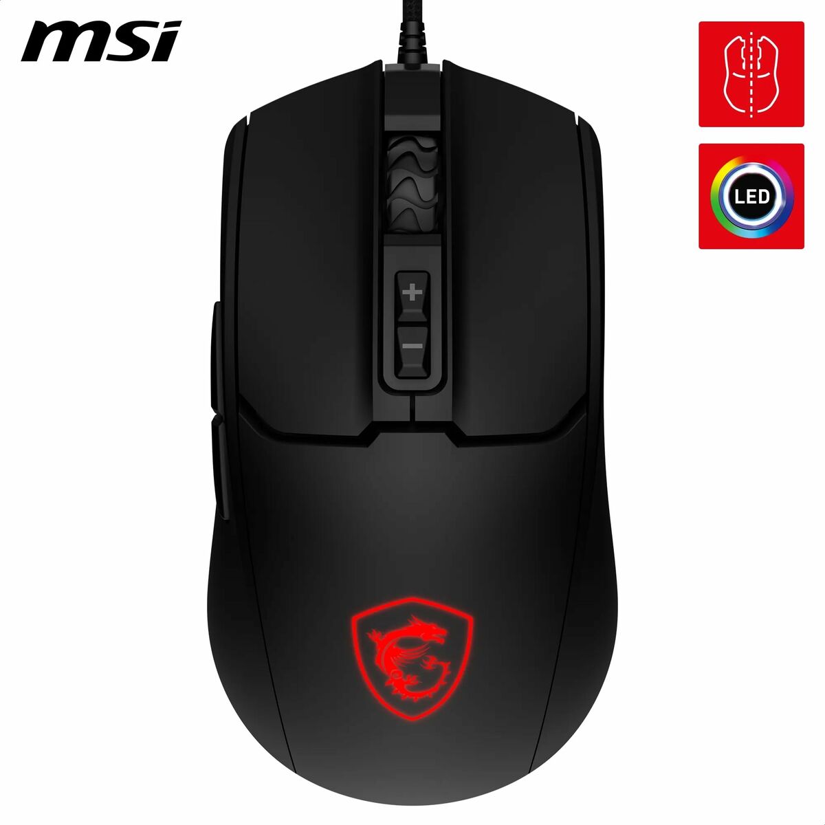 Gaming Mouse MSI FORGE GM100 Black 6400 dpi