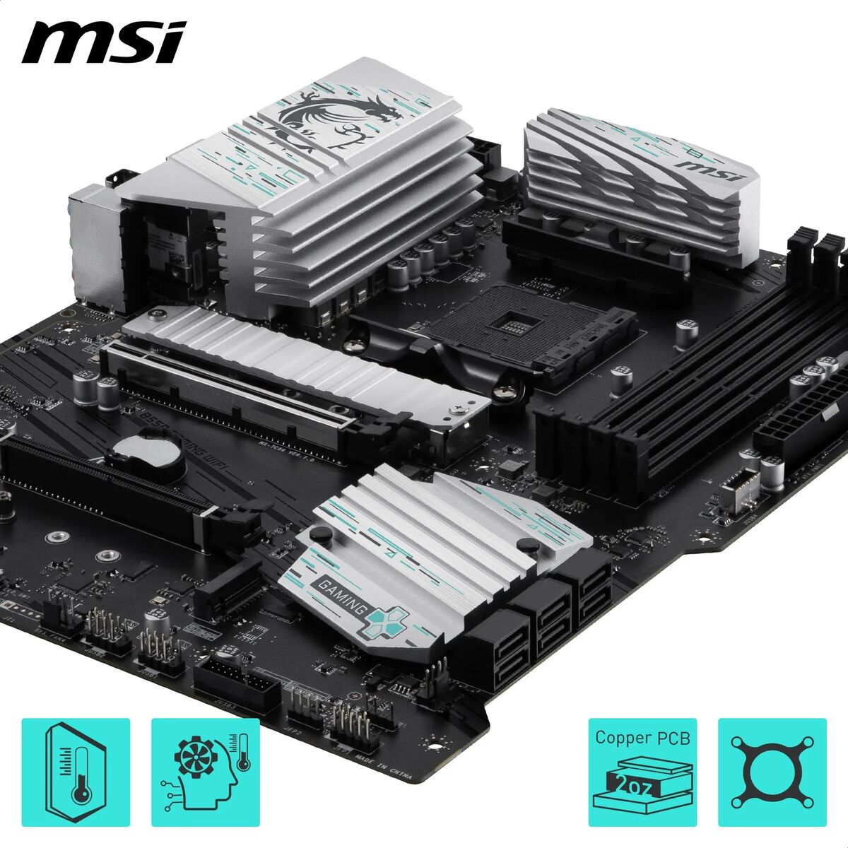 Motherboard MSI B550 AMD AM4 AMD B550 AMD