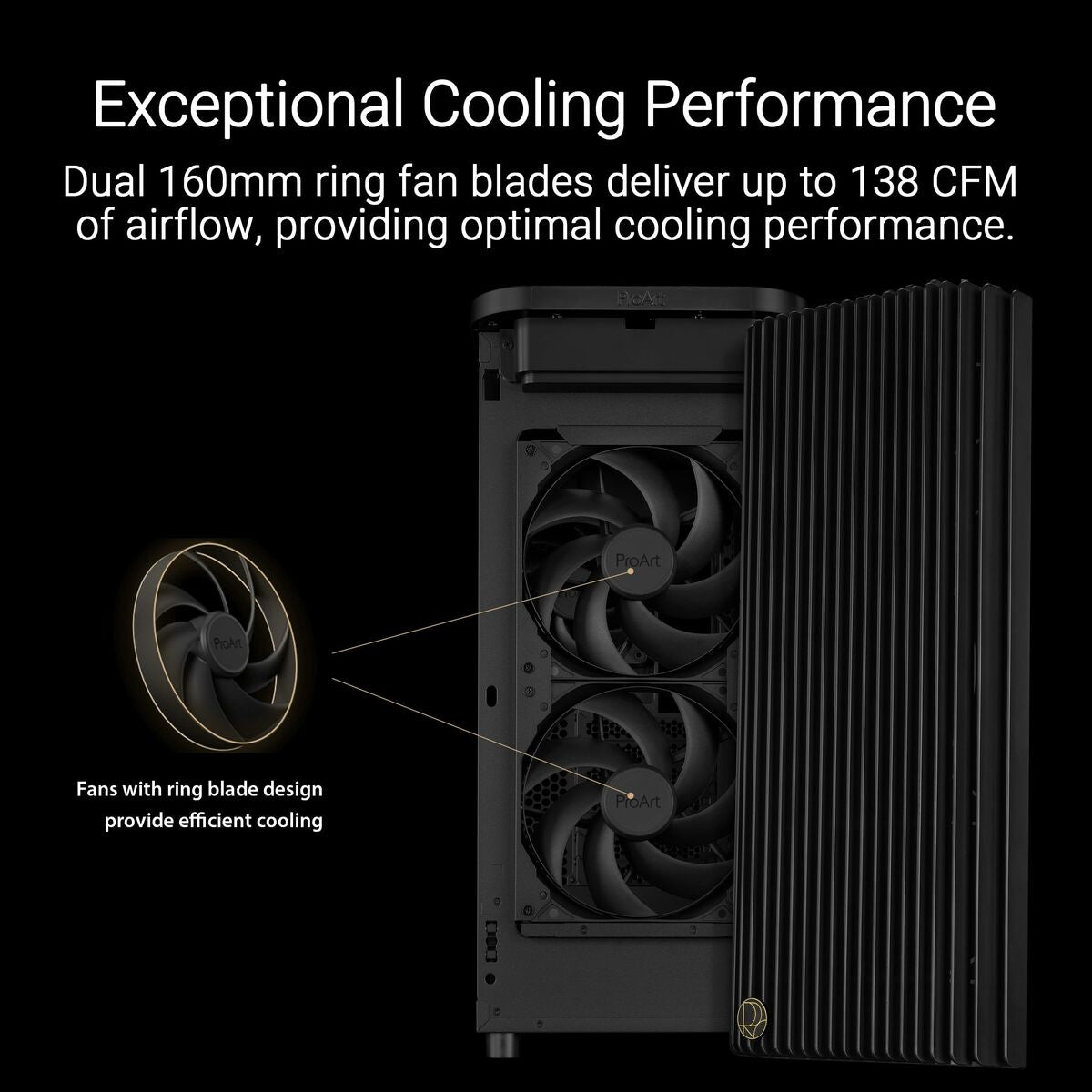 ATX Semi-tower Box Asus ProArt PA401 Black