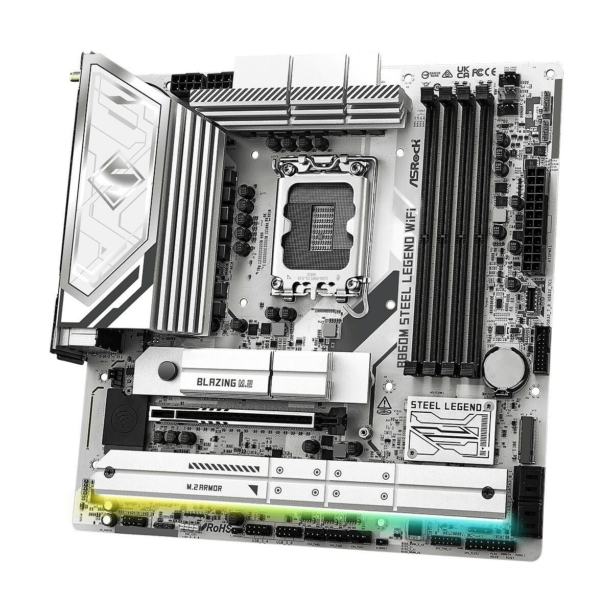 Motherboard ASRock B860M Steel Legend WiFi Intel B860 LGA 1851