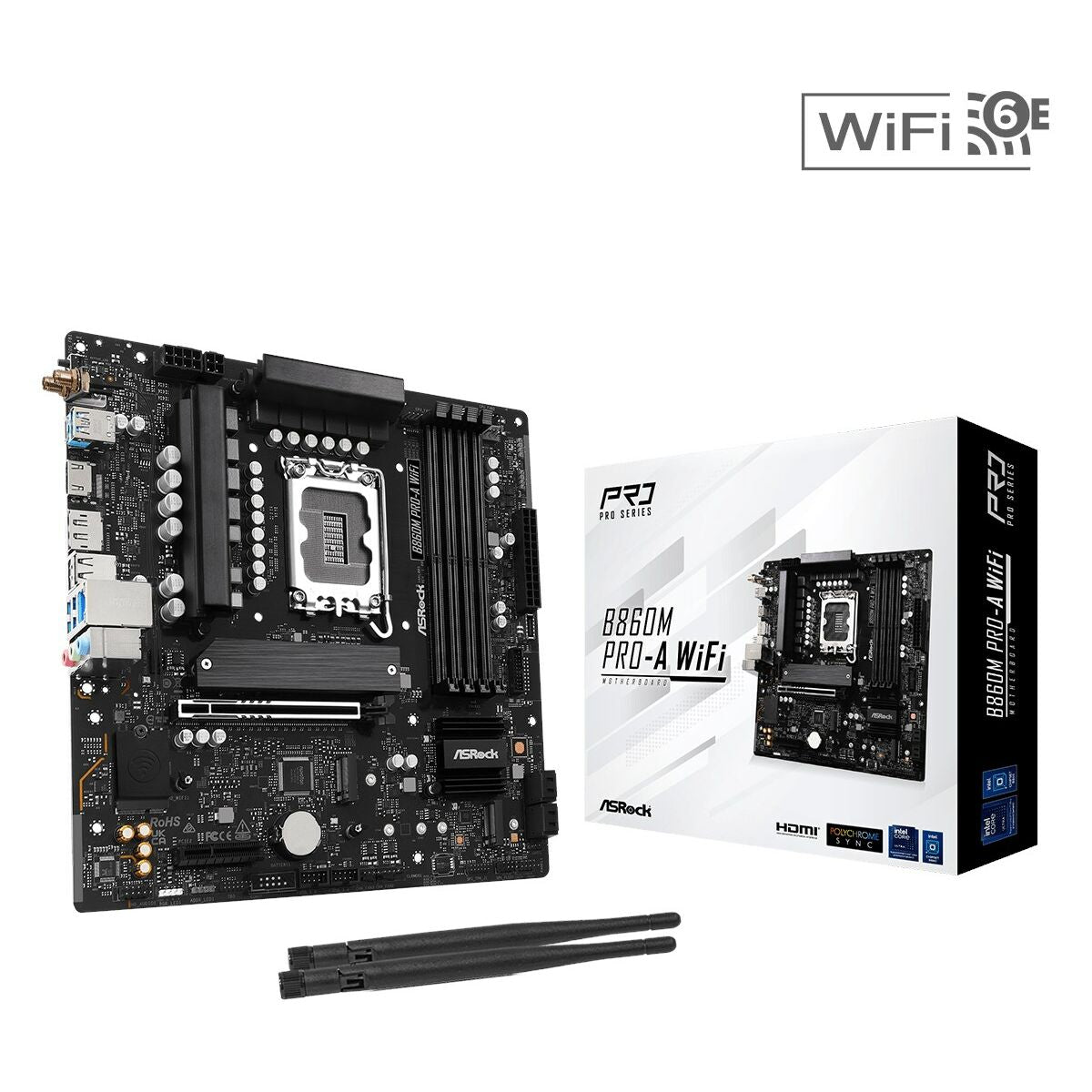 Motherboard ASRock B860M Pro-A WiFi Intel B860 LGA 1851