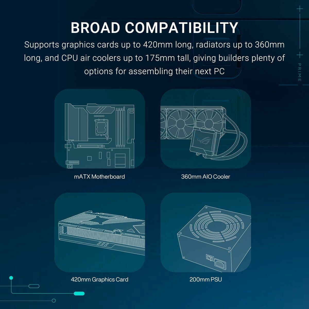 ATX Semi-tower Box Asus 90DC00P0-B19000 Black