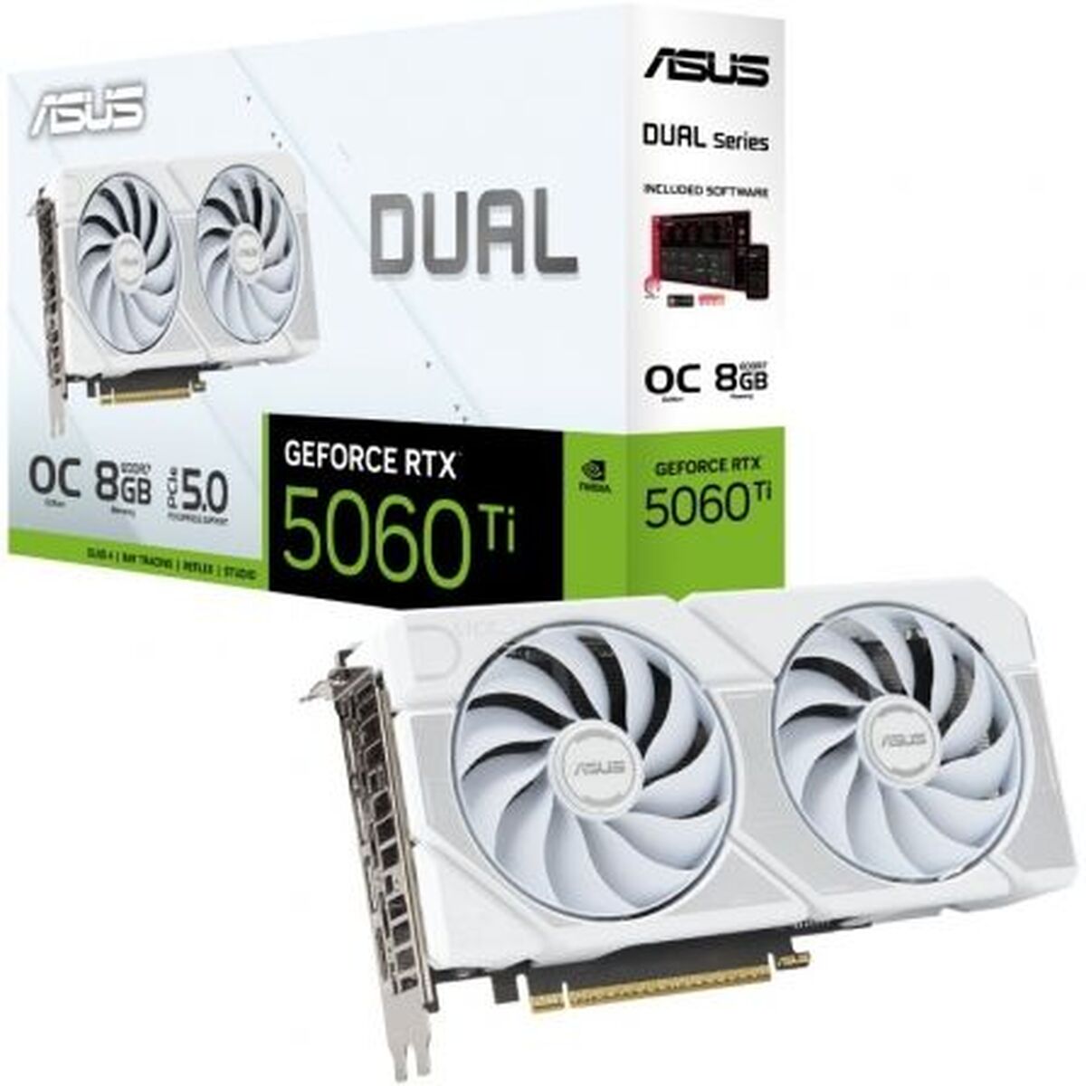 Graphics card Asus OC White Edition 90YV0MP5-M0NA00 geforce rtx 5060 ti 8 GB GDDR7