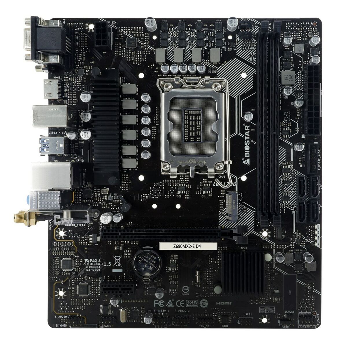 Motherboard Biostar Z690MX2-E D4 INTEL Z690 LGA 1700