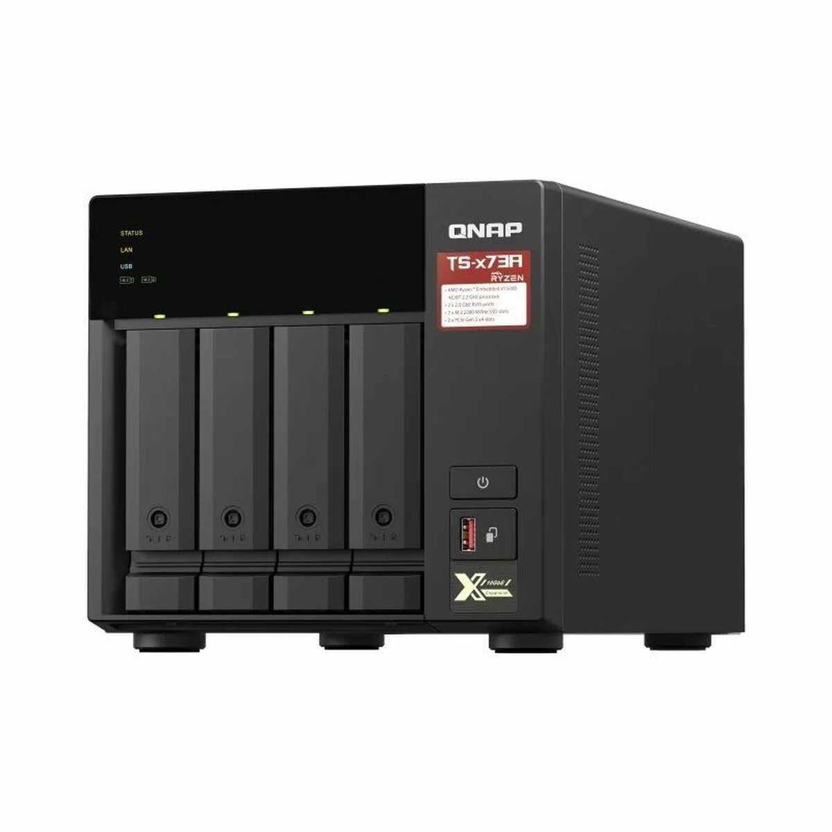 NAS Network Storage Qnap TS-473A-8G Quad Core Black