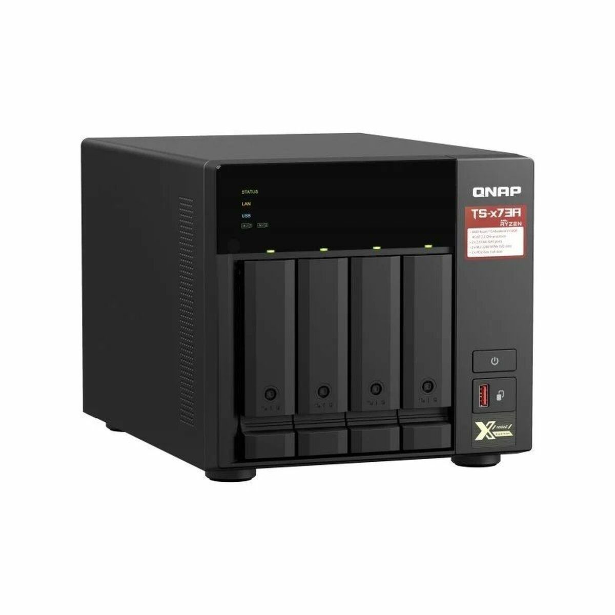 NAS Network Storage Qnap TS-473A-8G Quad Core Black
