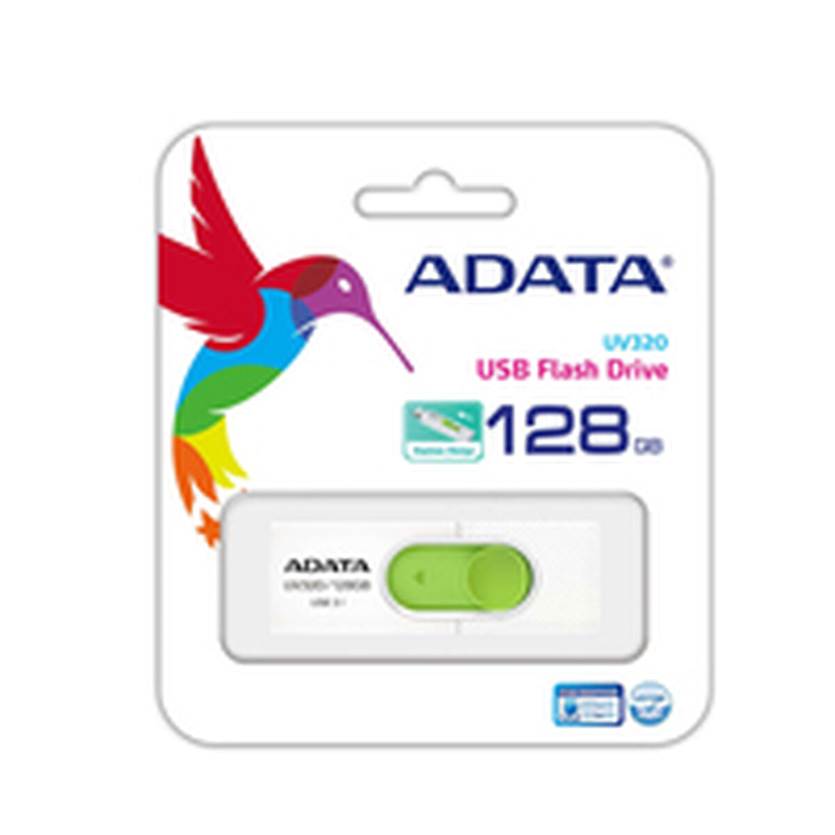 USB stick Adata UV320 Green 128 GB