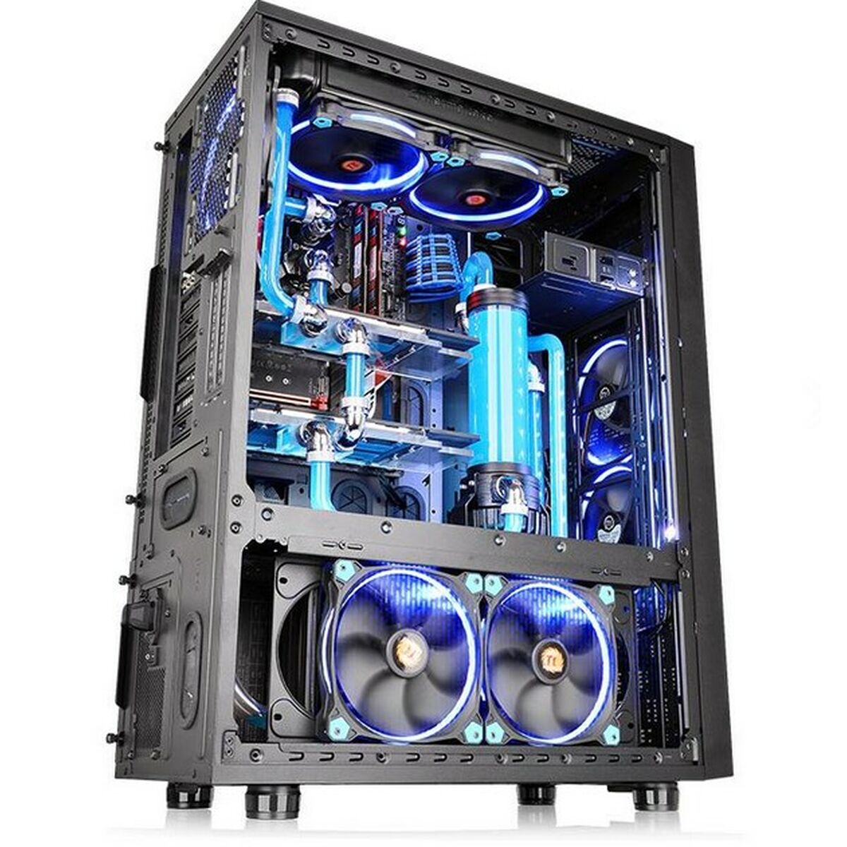 ATX Semi-tower Box THERMALTAKE CA-1F8-00M1WN-02 Blue Black