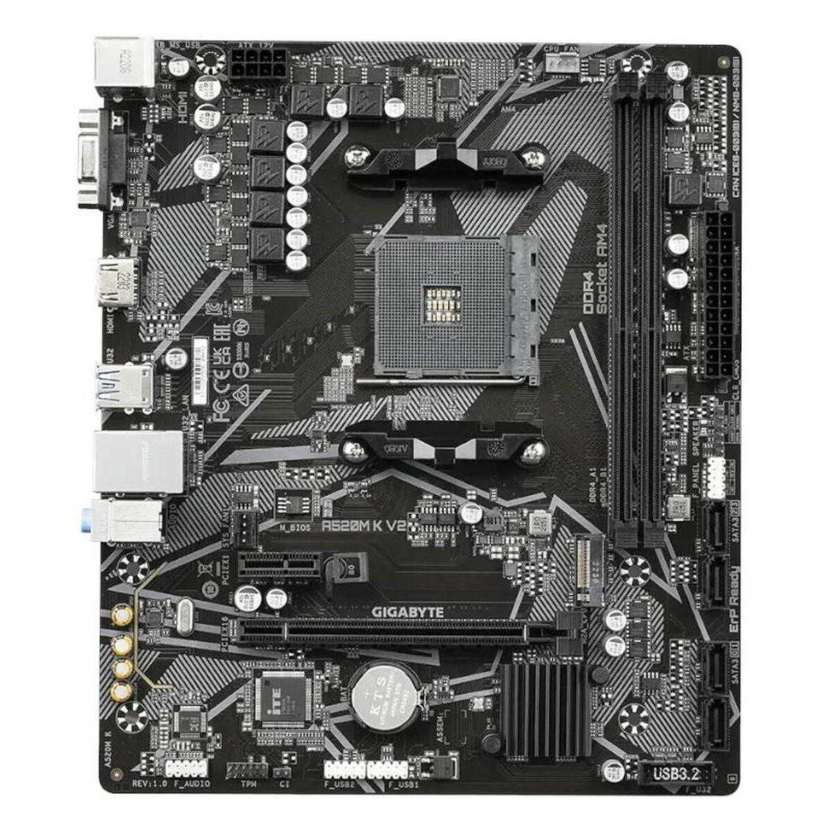 Motherboard Gigabyte A520M K V2 AMD A520 AMD AM4