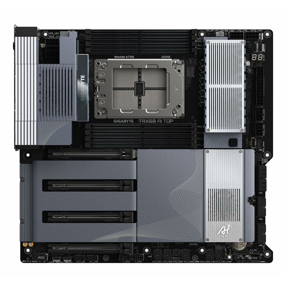 Monitor Gigabyte TRX50 AI TOP-2B AMD TRX50