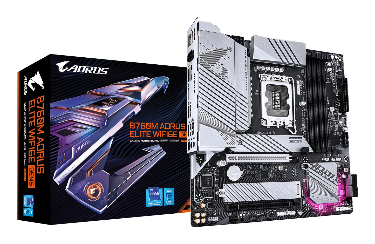 Motherboard Gigabyte B760M AORUS ELITE WIFI6E GEN5 Intel B760 LGA 1700