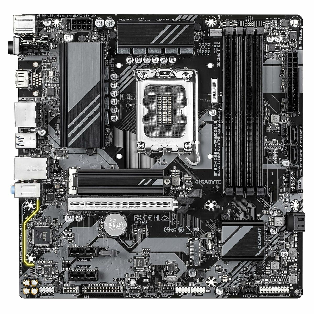 Motherboard Gigabyte B760M DS3H WIFI6E GEN5 INTEL B760 EXPRESS LGA 1700