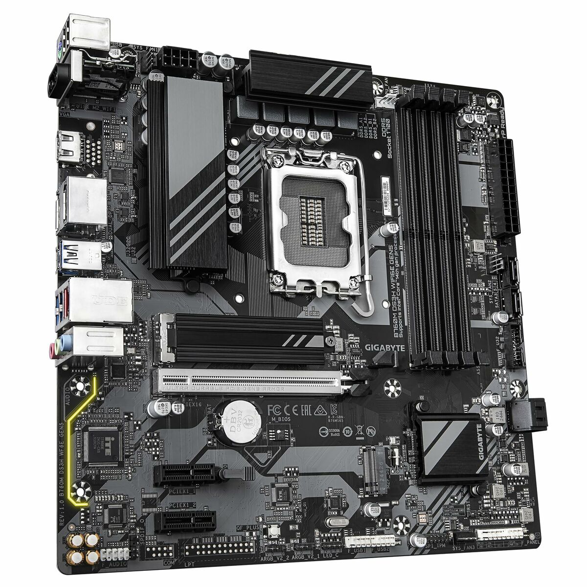 Motherboard Gigabyte B760M DS3H WIFI6E GEN5 INTEL B760 EXPRESS LGA 1700