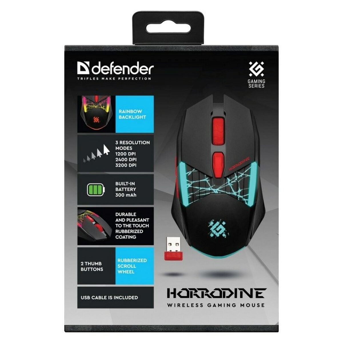 Gaming Mouse Defender GM-237 HORRODINE Black 3200 DPI