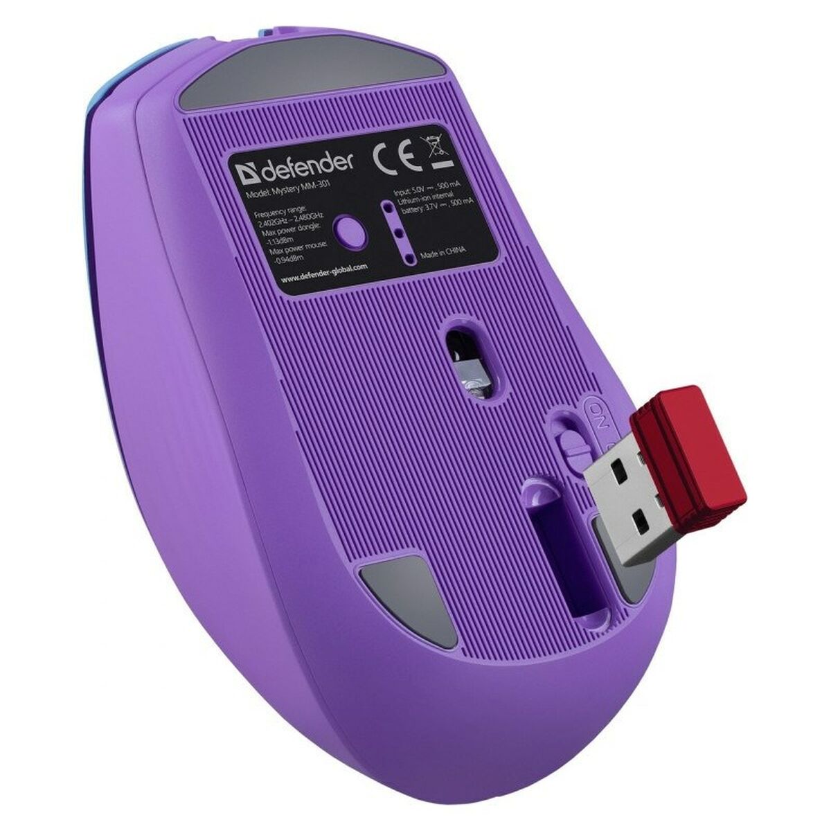 Wireless Bluetooth Mouse Defender MISTERIO MM-301 Purple
