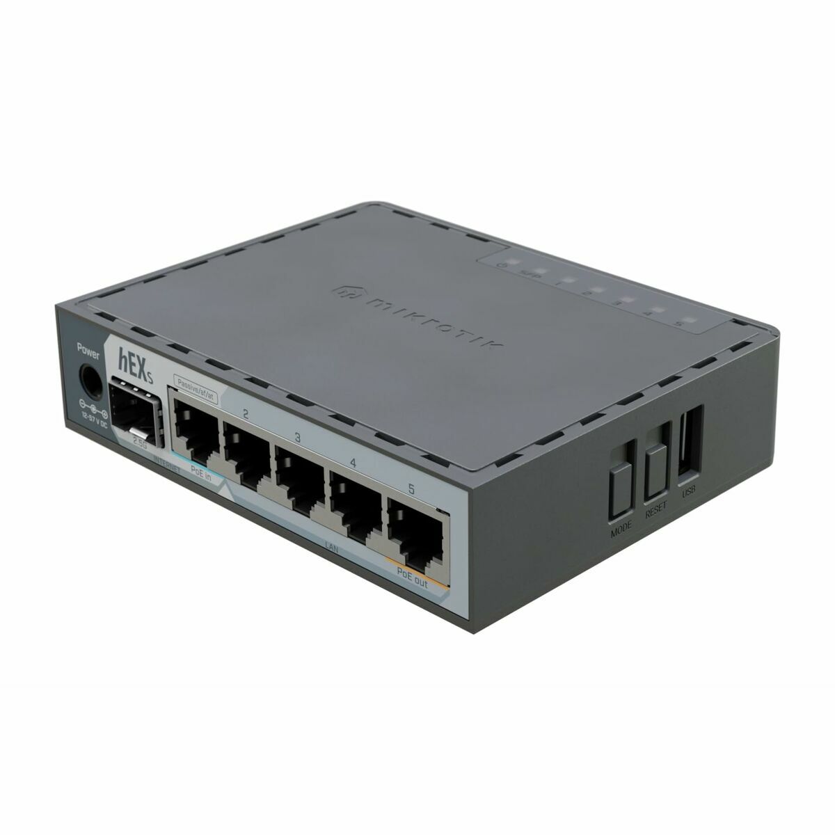 Router Mikrotik E60IUGS Black USB RJ45 Ethernet LAN PoE x 1 USB 3.2 USB x 1