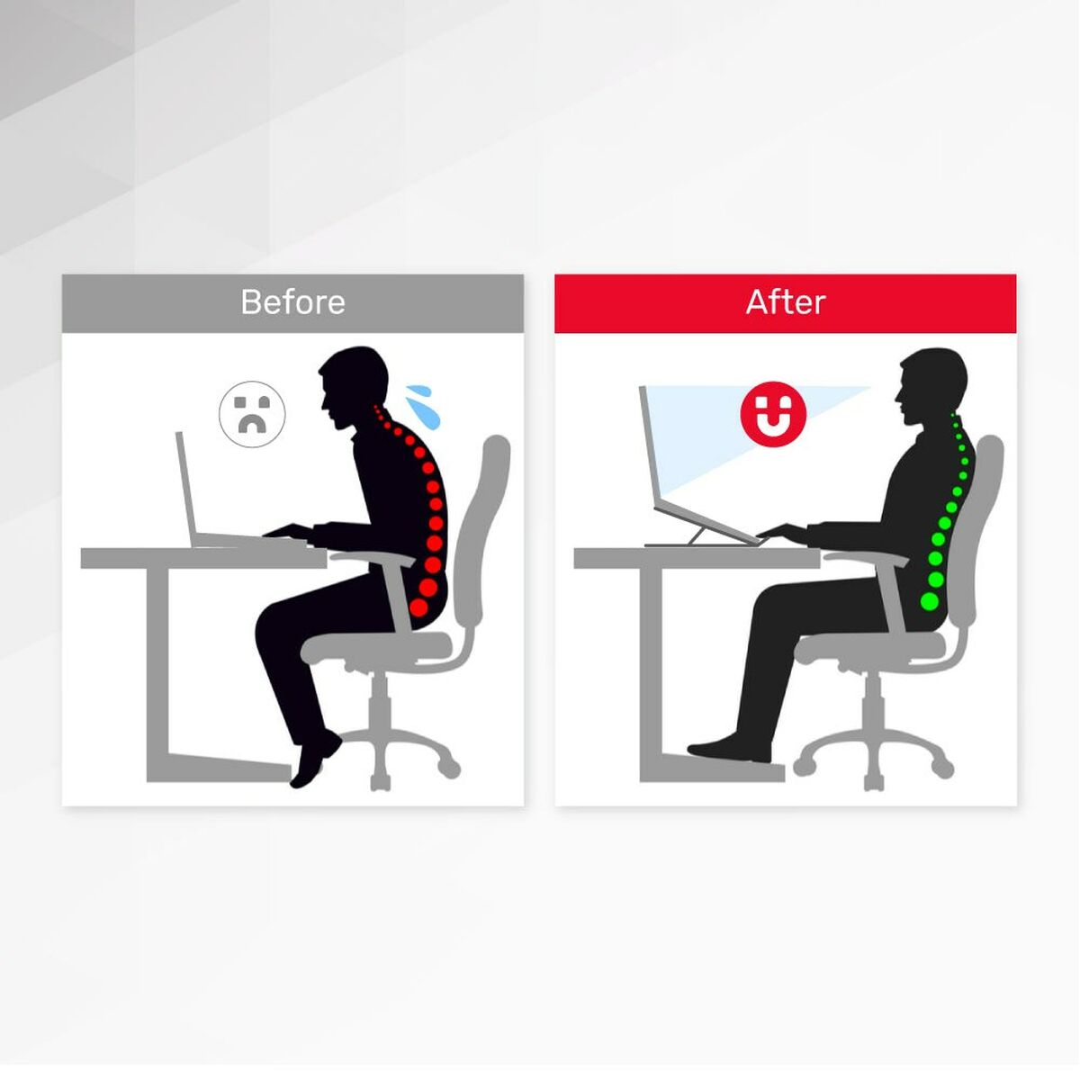 Folding and Adjustable Laptop Stand Unitek OT155SL Aluminium