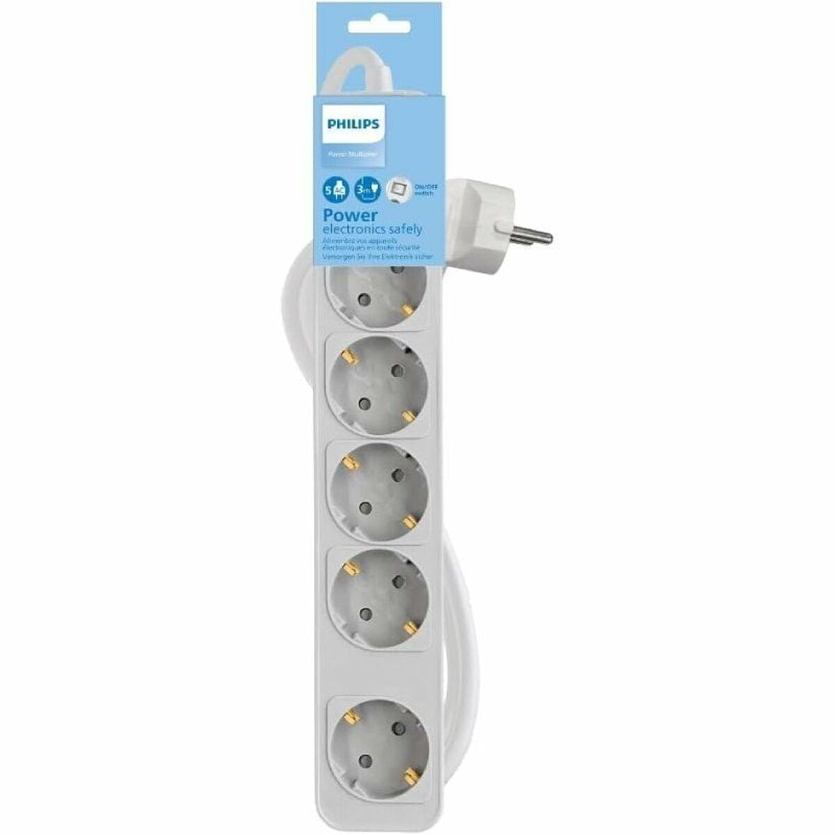Power Socket - 5 sockets with Switch Philips CHP2154W/12