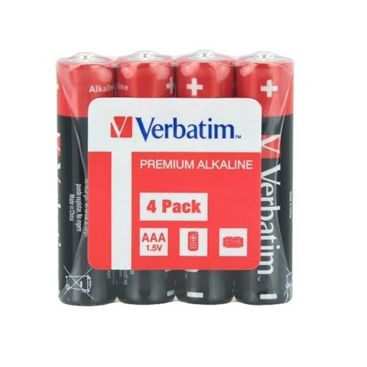 Alkaline Batteries Verbatim 1,5 V LR06 4 Pieces (10 Units)