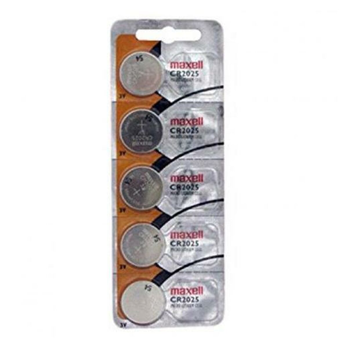 Lithium Button Batteries Maxell 3 V CR2025 (5 Pieces) (20 Units)