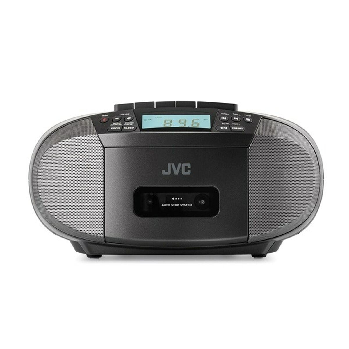 Radio cassette JVC JVCRCE444B Black AM/FM