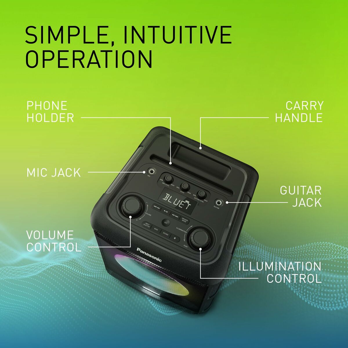 Portable Speaker Panasonic SCBMAX5EK 75W