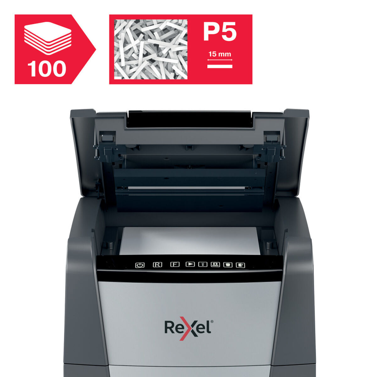 Micro-Cut Paper Shredder Rexel Optimum Auto+ 100M