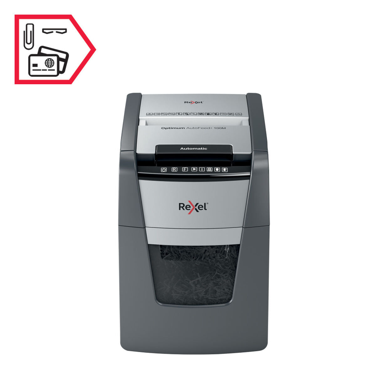 Micro-Cut Paper Shredder Rexel Optimum Auto+ 100M