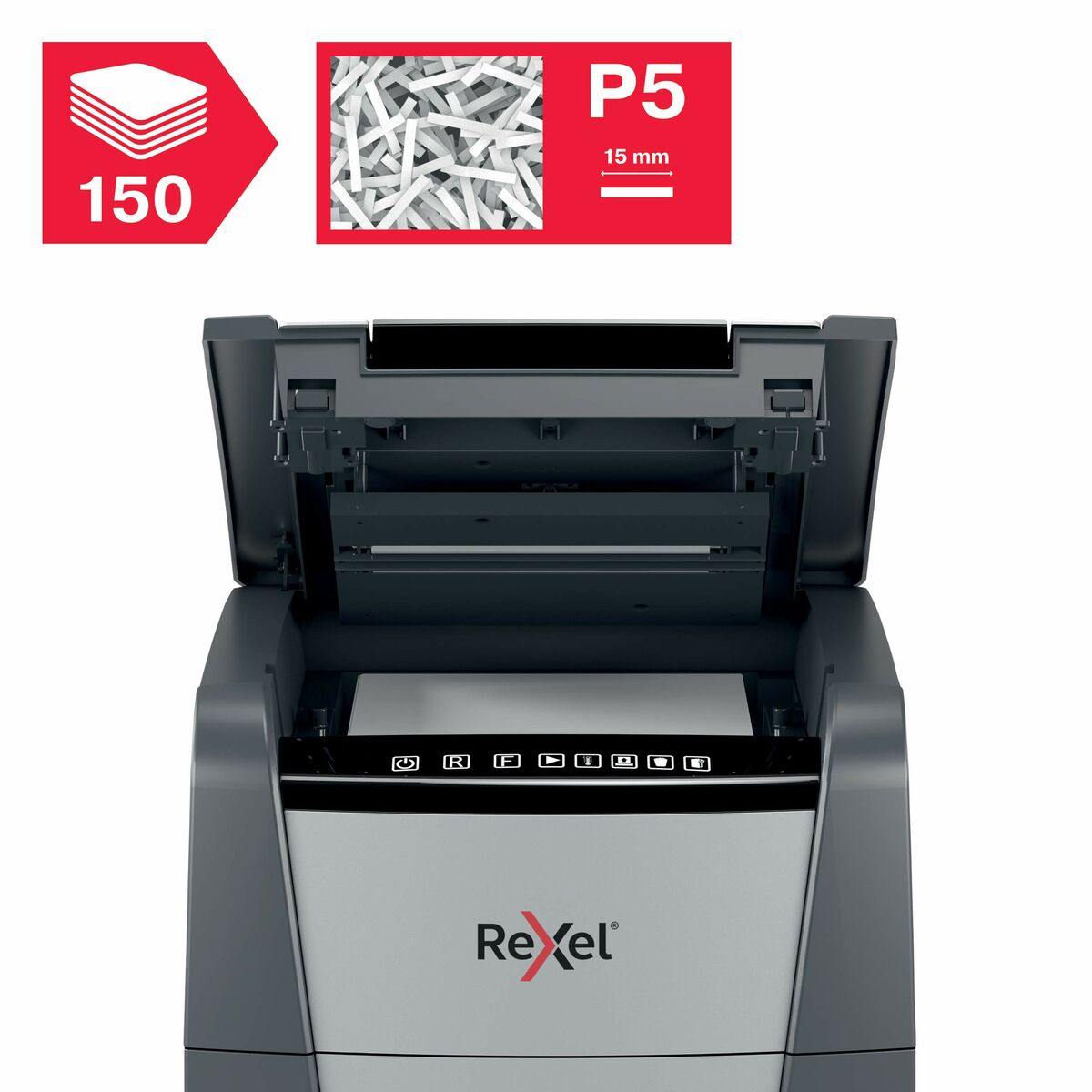 Micro-Cut Paper Shredder Rexel Optimum AutoFeed 150M