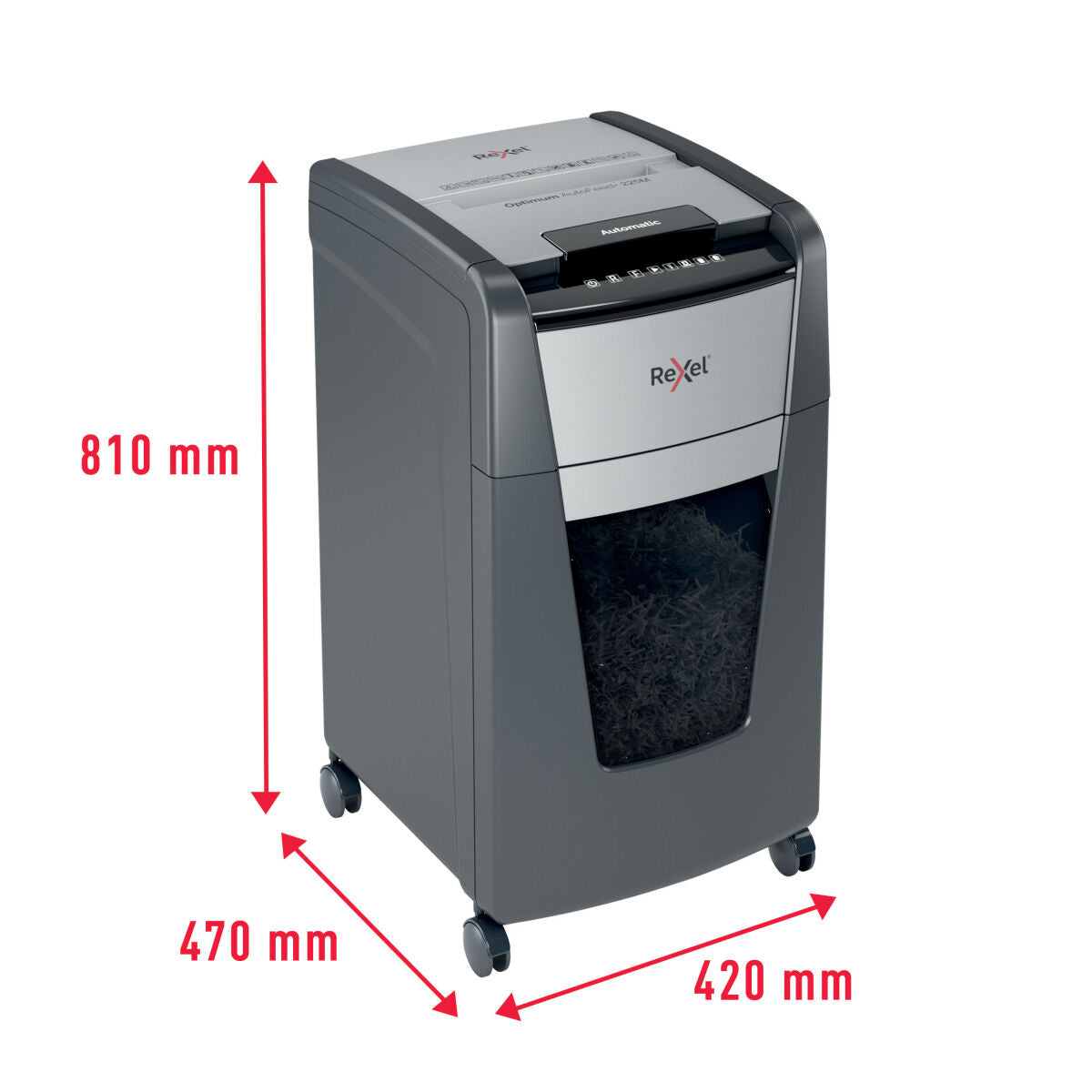 Micro-Cut Paper Shredder Rexel AutoFeed+ 225M 60 L