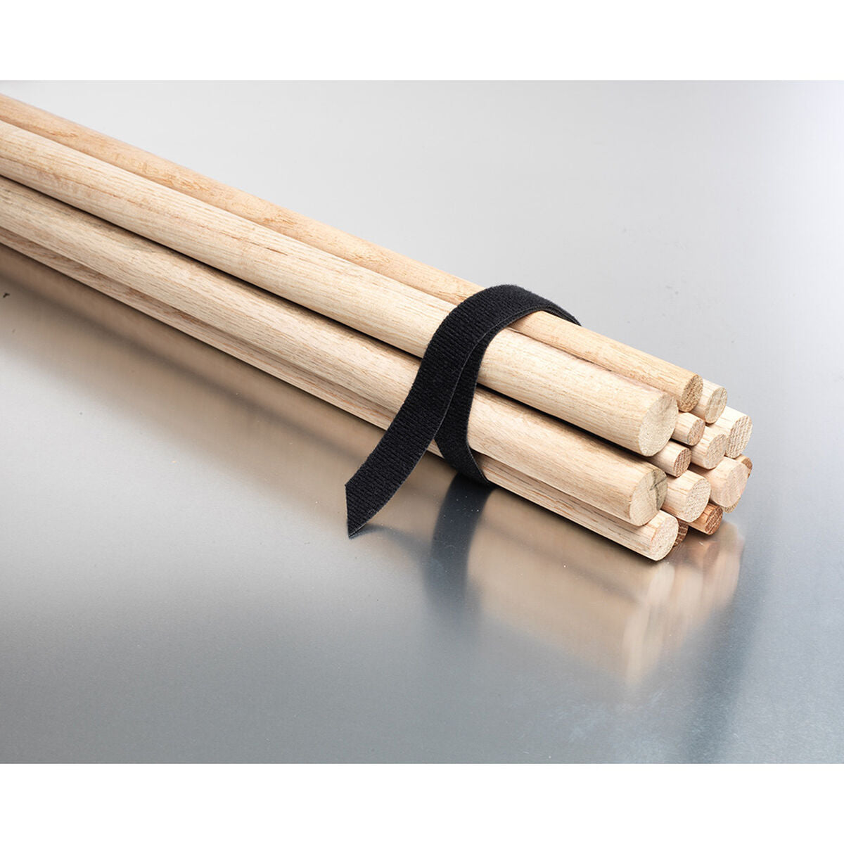 Cable holder Velcro one-wrap Black 10 mm x 5 m