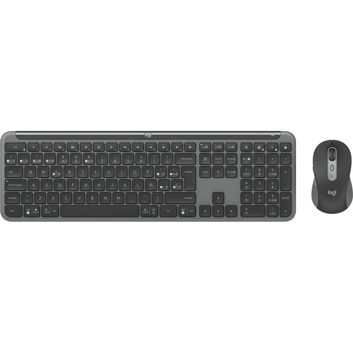Keyboard and Mouse Logitech MK950 Graphite Spanish Qwerty