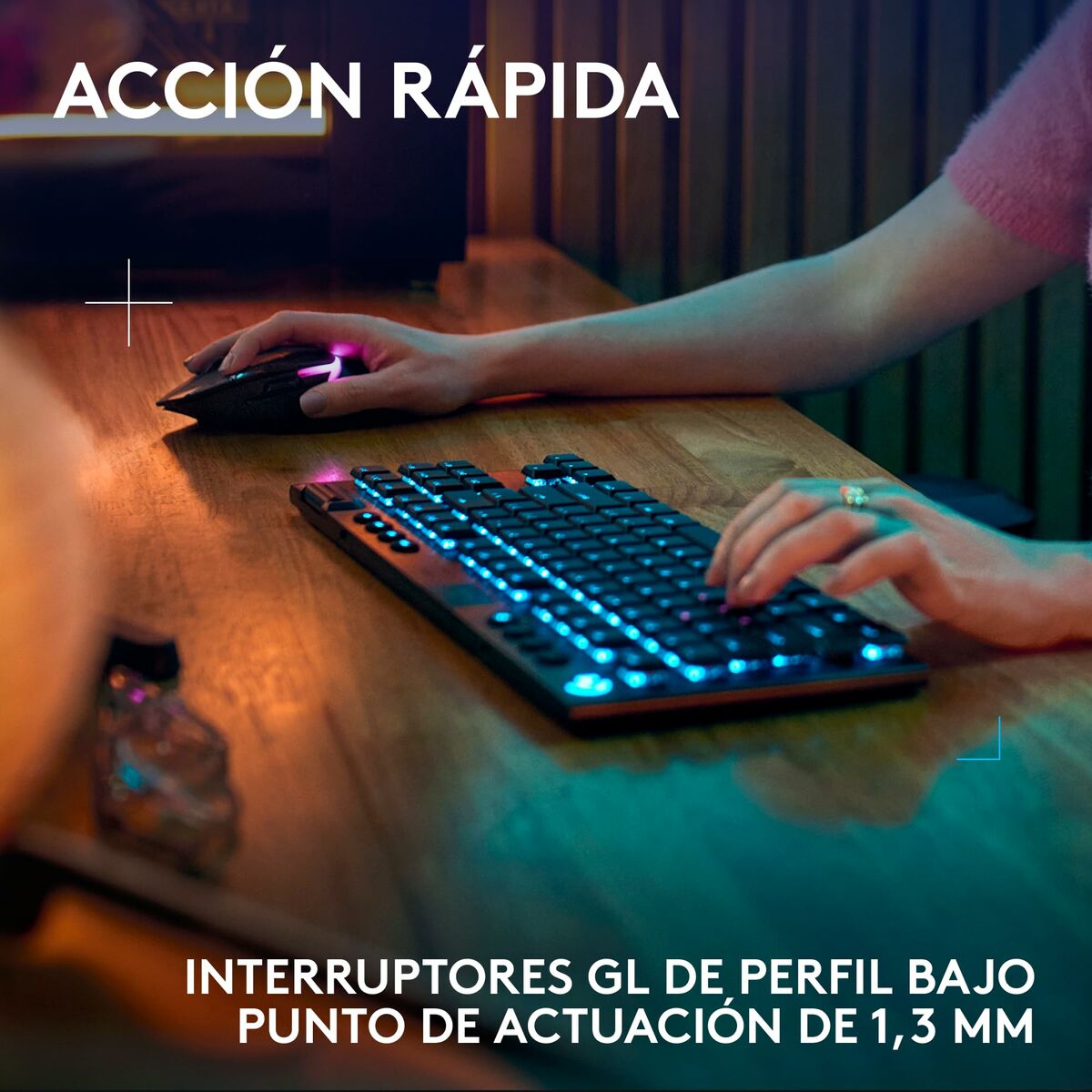 Keyboard and Mouse Logitech 920-012723 Black