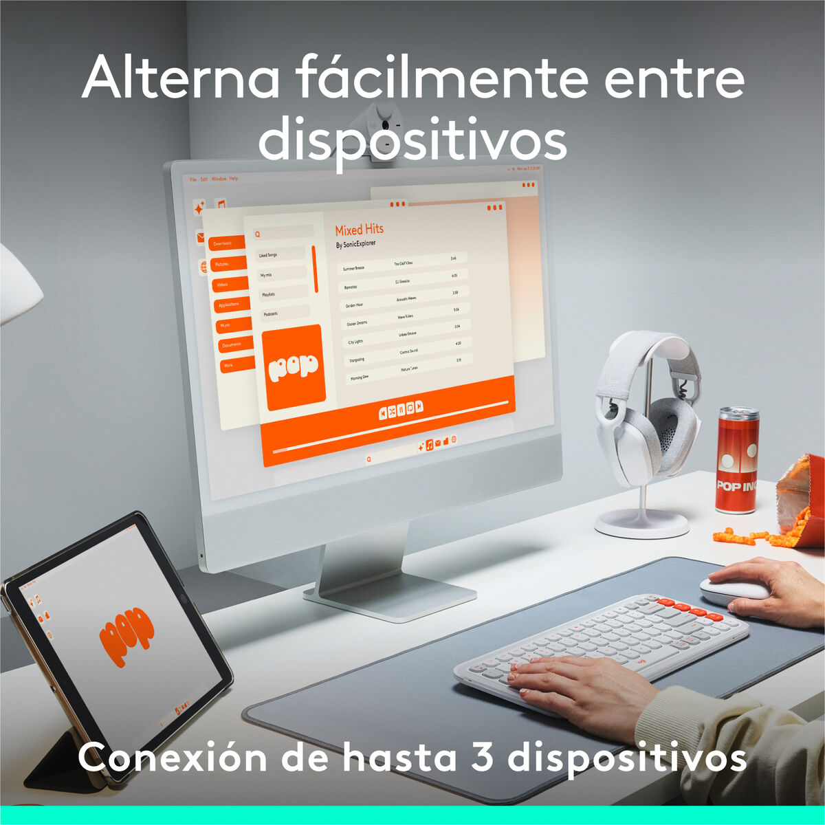 Keyboard Logitech 920-013069 White