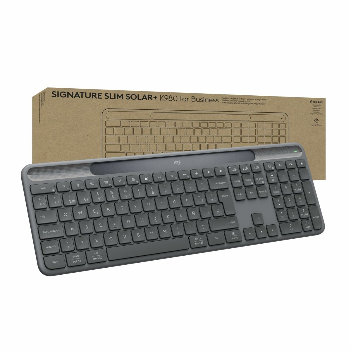 Keyboard and Mouse Logitech 920-013775 Graphite Spanish Spanish Qwerty QWERTY
