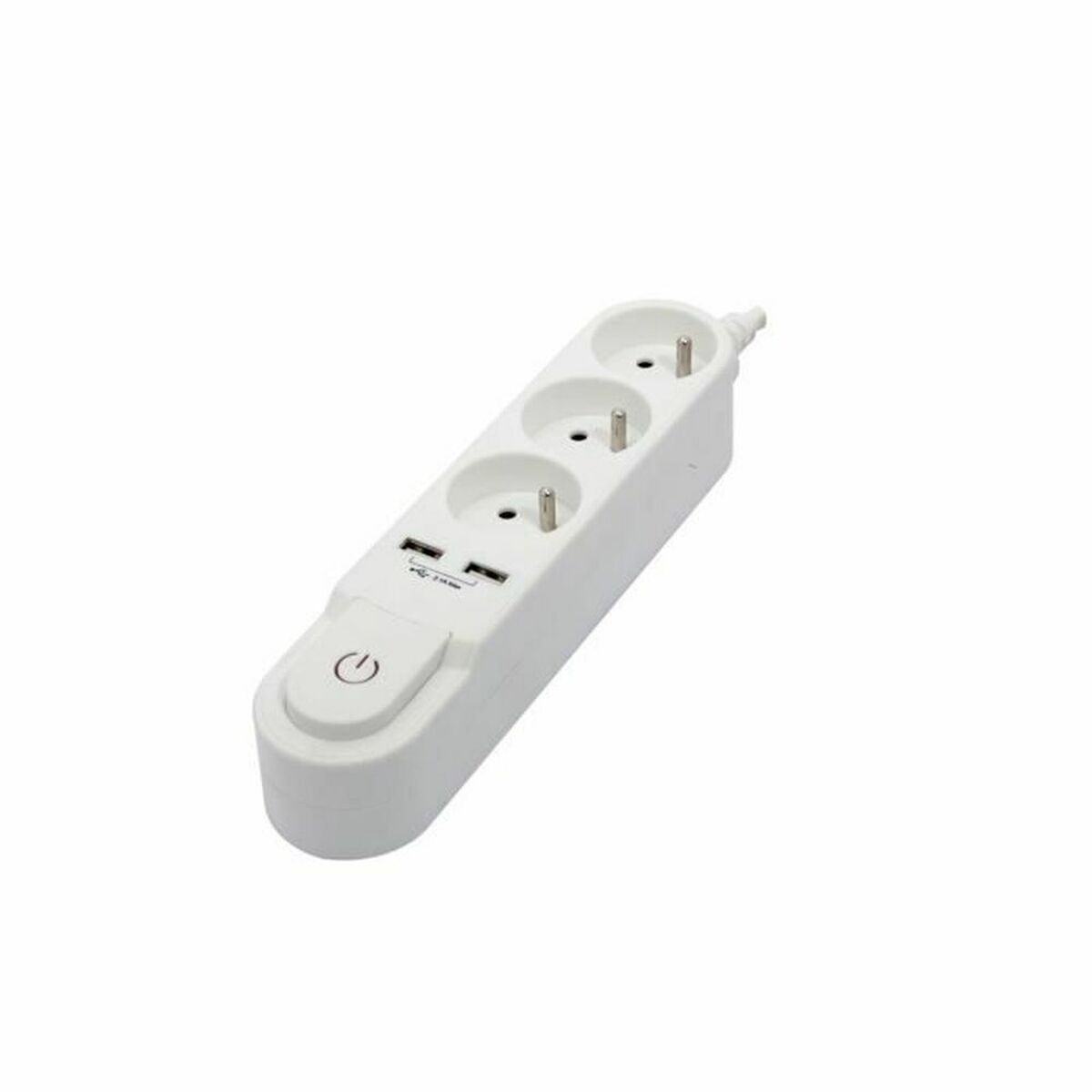 3-socket plugboard with power switch Chacon (1,5 m)