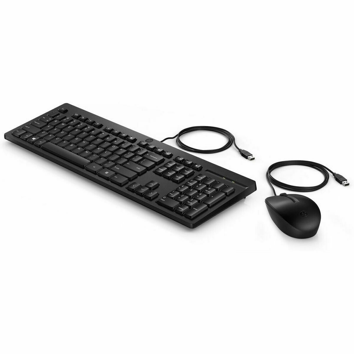 Keyboard and Mouse HP 225 Black Spanish Qwerty