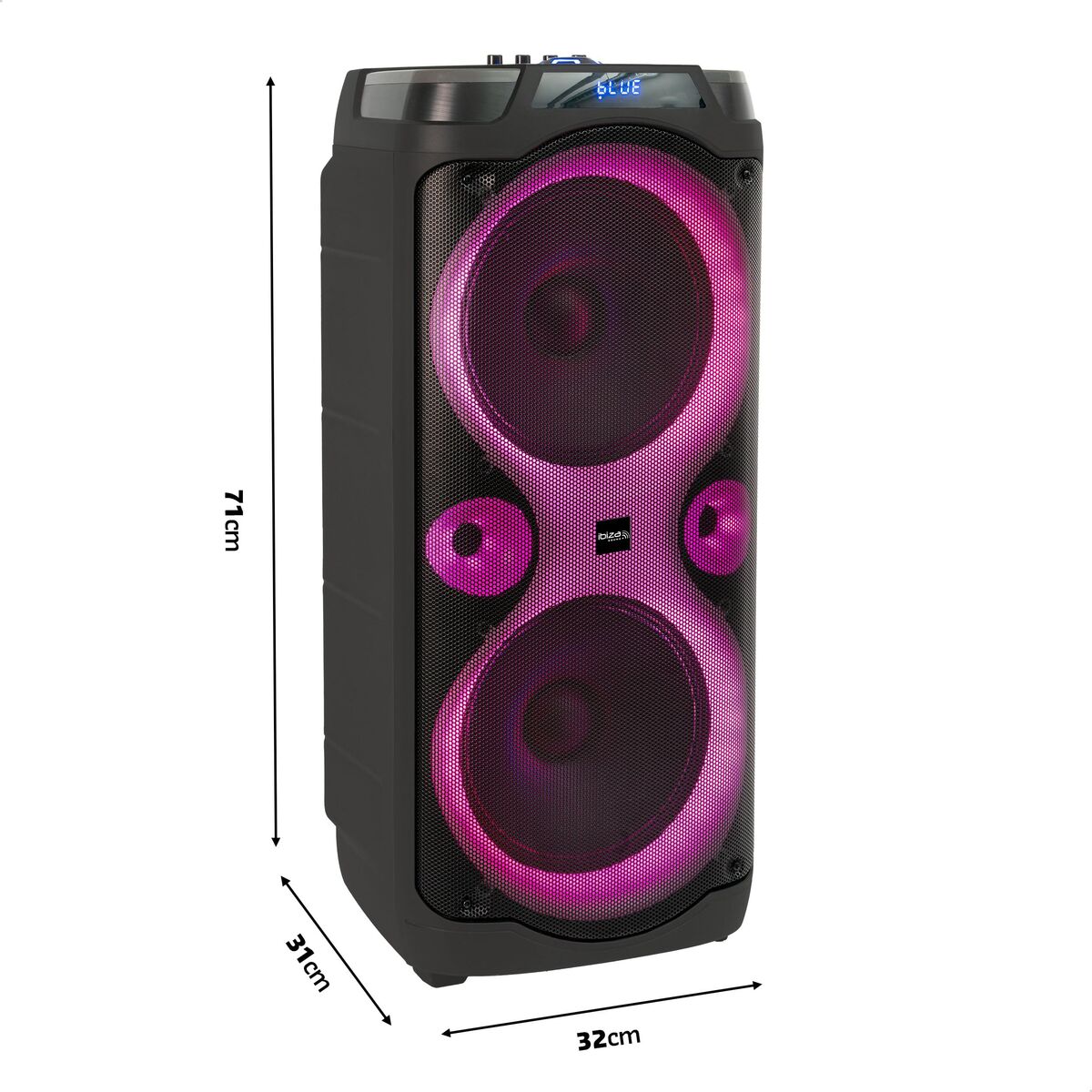 Speakers Ibiza COLUMBA KARAOKE Black