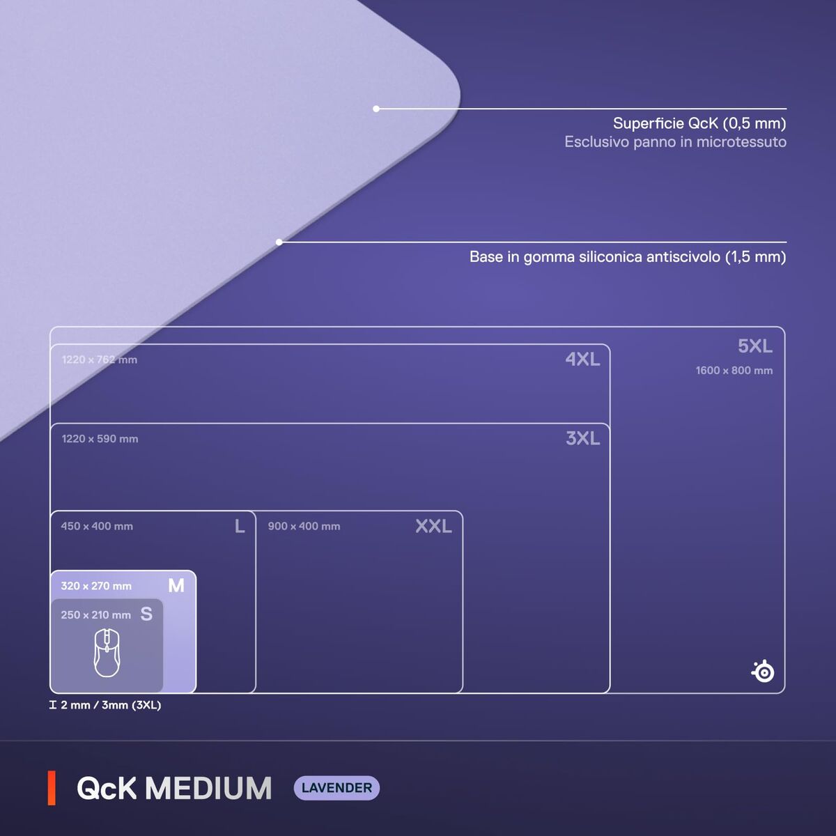 Mouse Mat SteelSeries Lilac