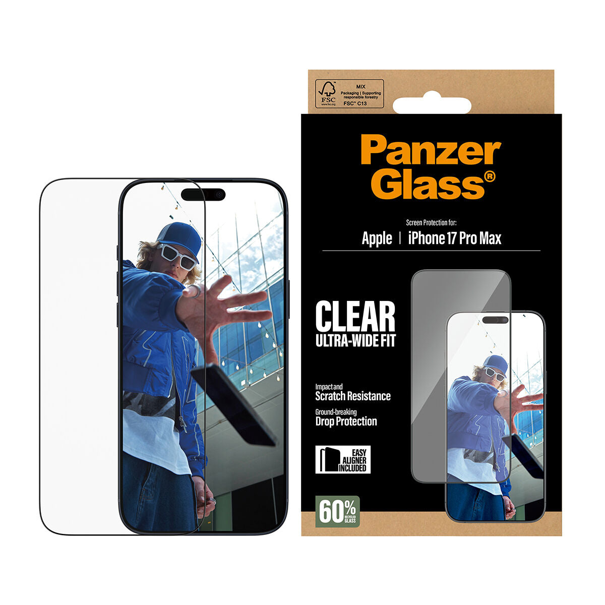 Mobile cover Panzer Glass PG43455 Black