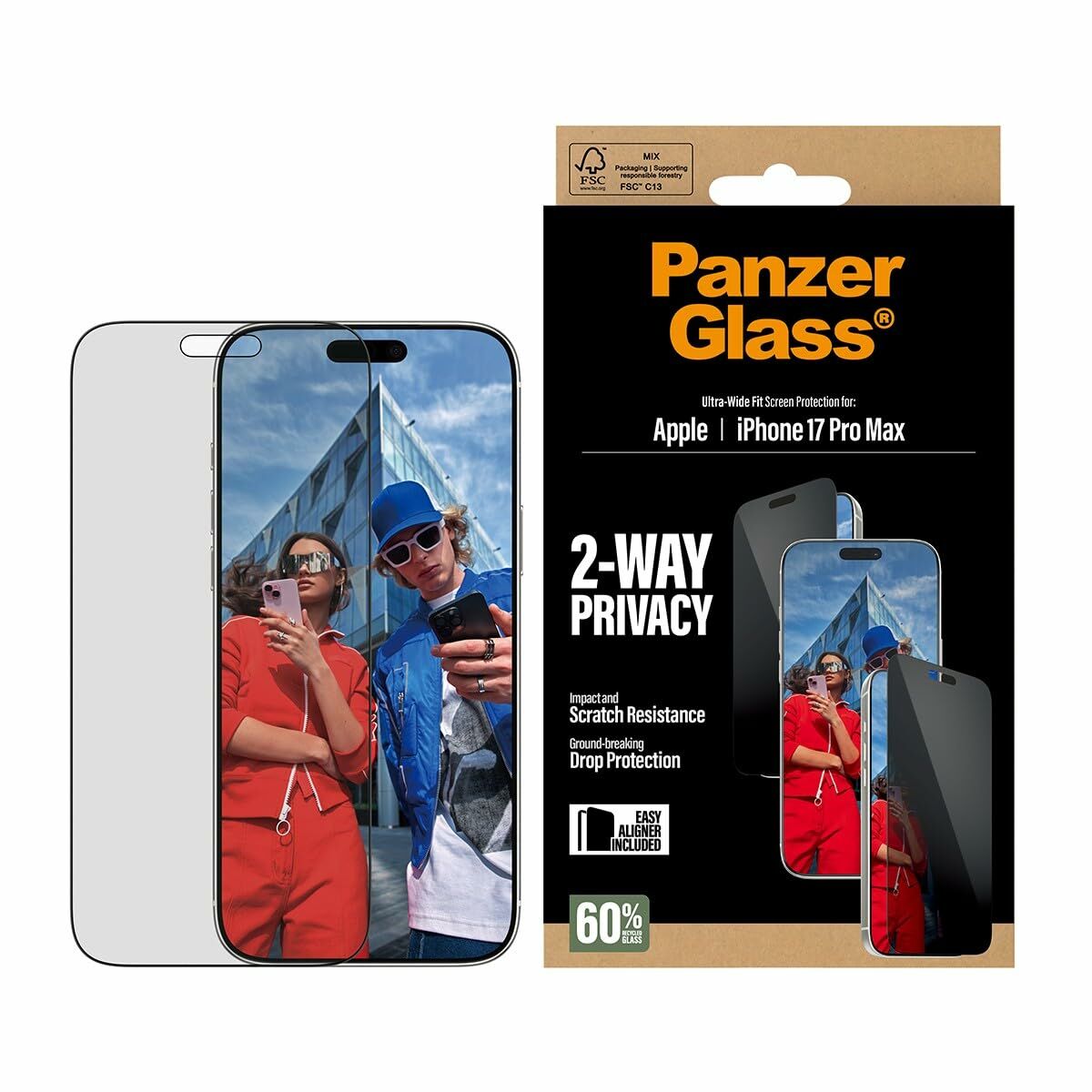 Mobile cover Panzer Glass PG38406 Transparent