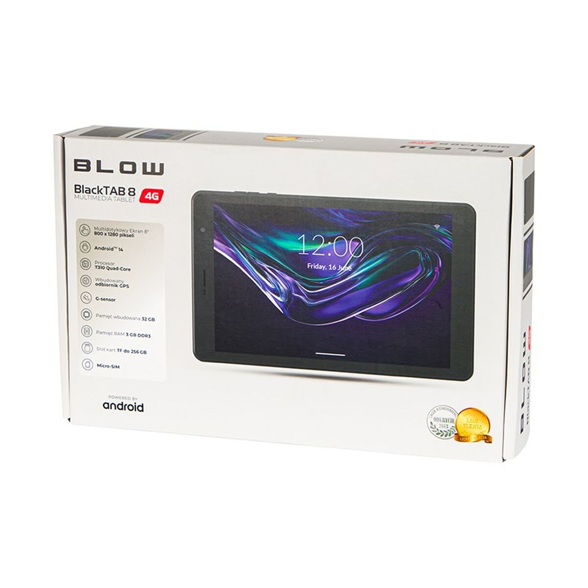 Tablet Blow BlackTAB8 Unisoc T310 3 GB RAM 32 GB Black