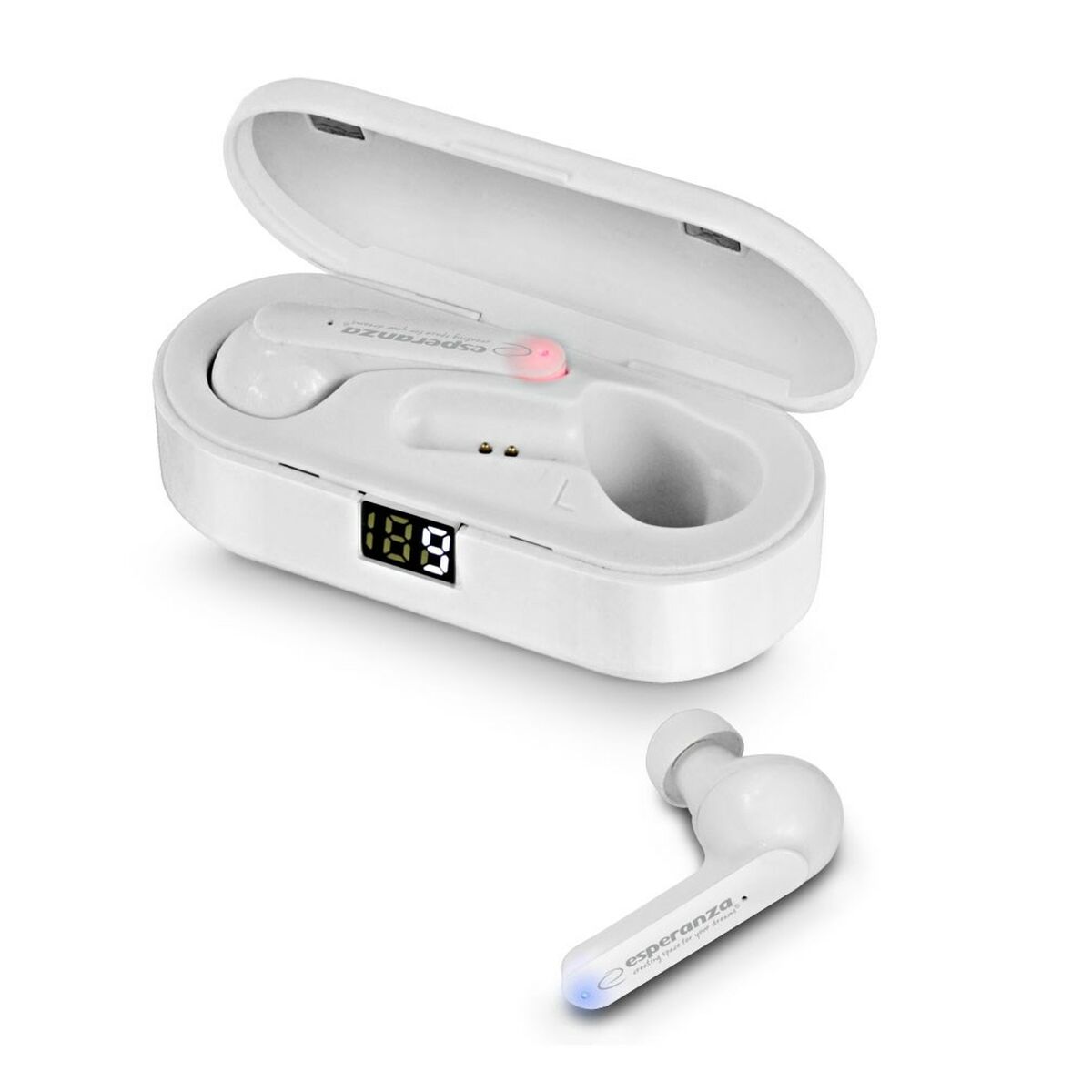 Wireless Earphones with Charging Case Esperanza EH230W White