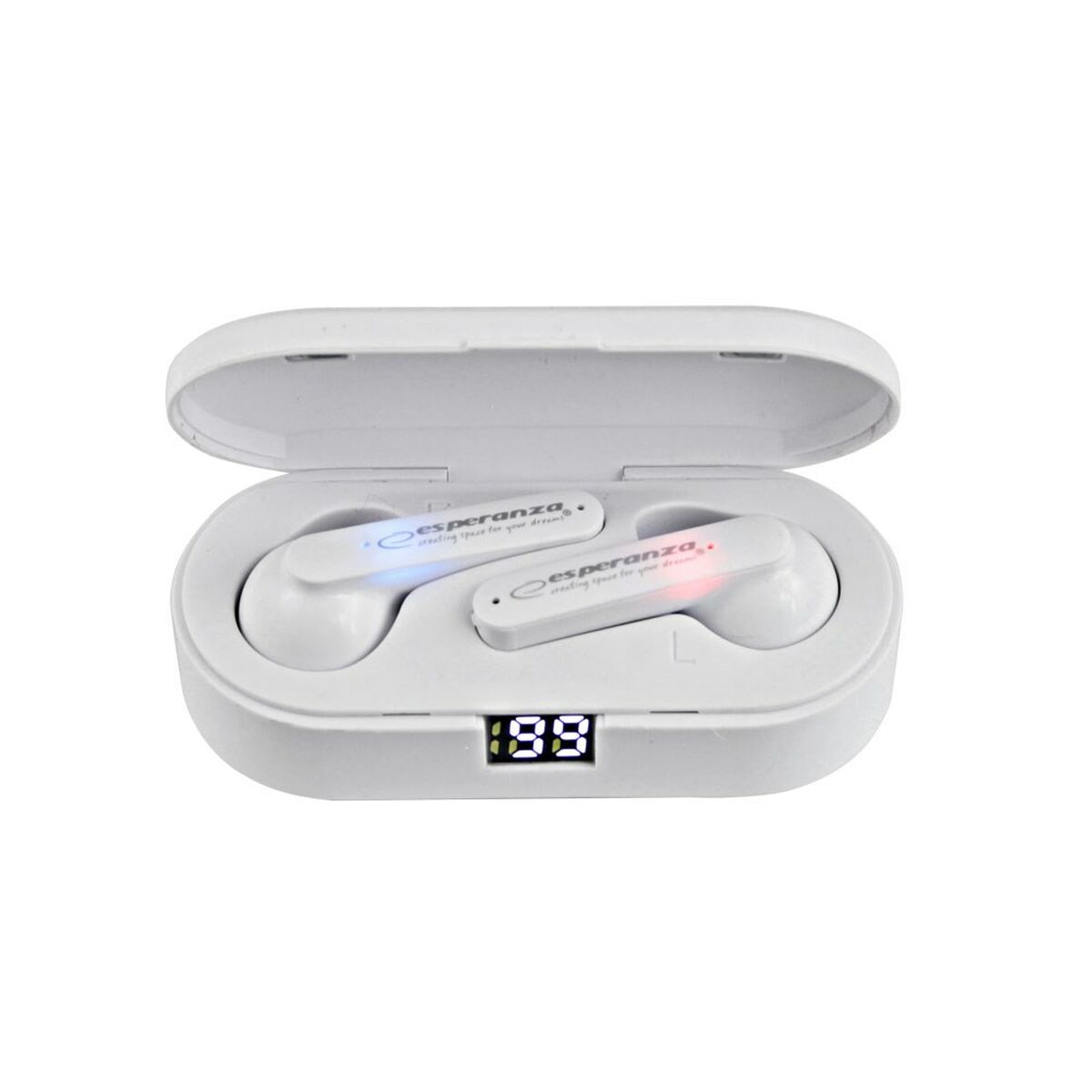 Wireless Earphones with Charging Case Esperanza EH230W White