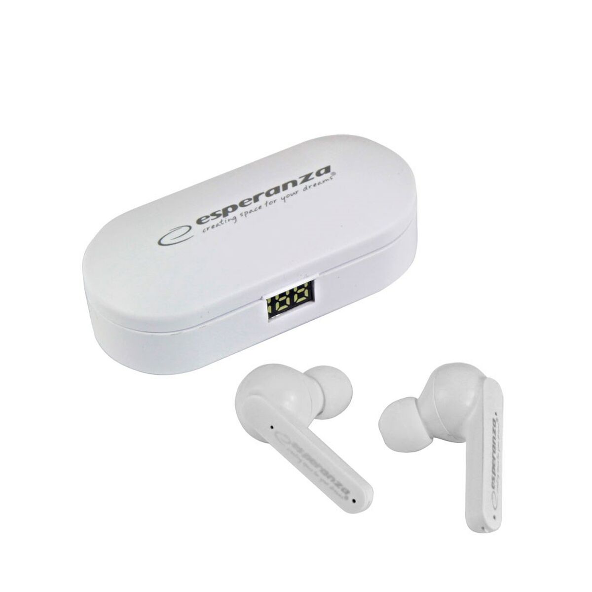 Wireless Earphones with Charging Case Esperanza EH230W White