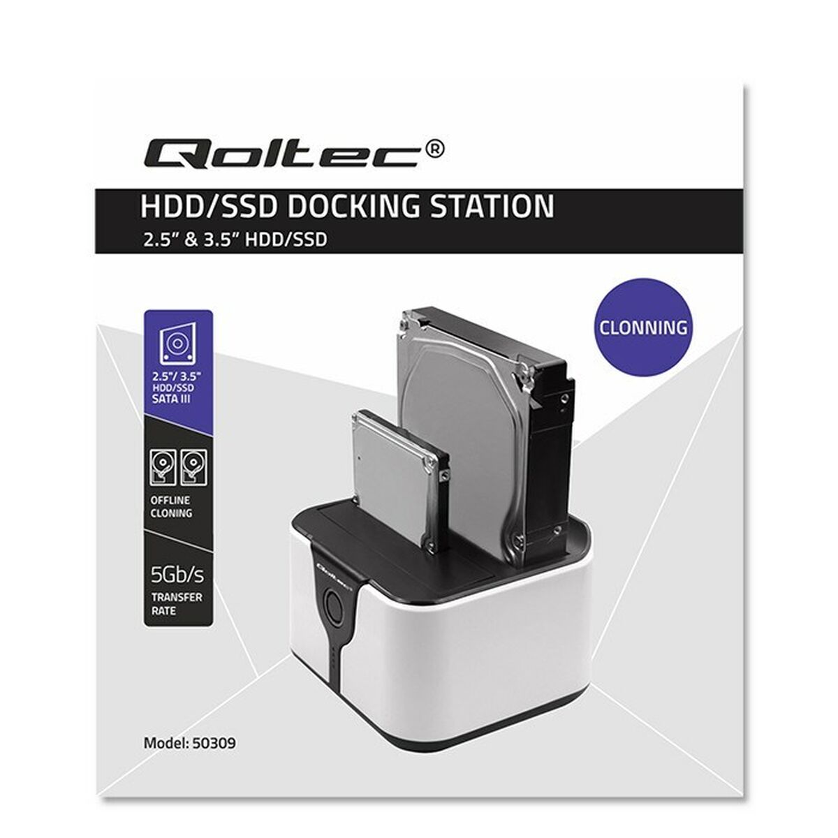 Charging base Qoltec 50309