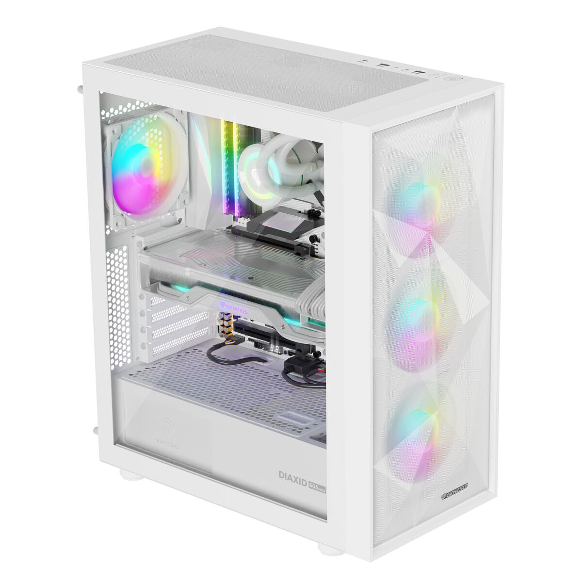 ATX Semi-tower Box Genesis NPC-2173 White