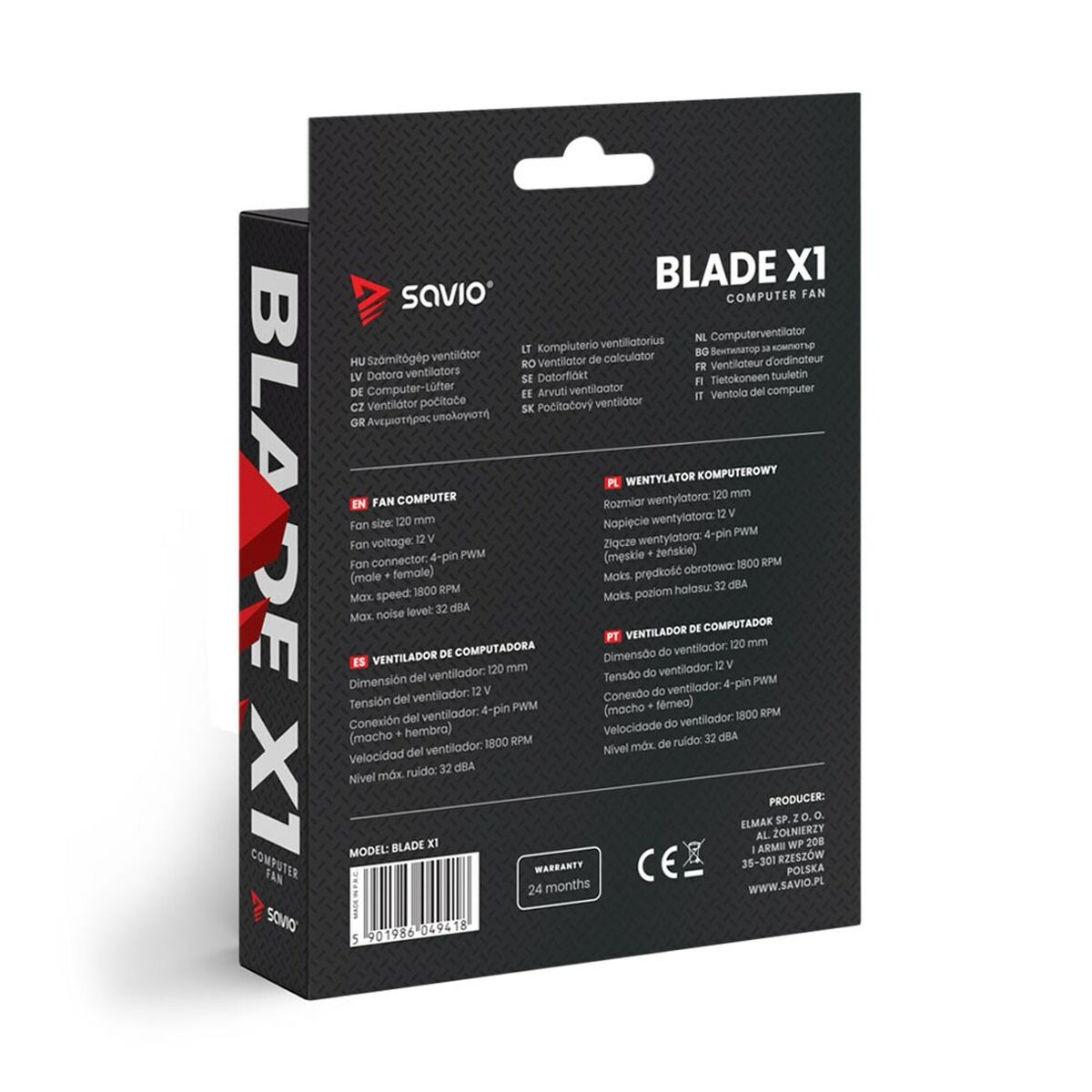 Box Ventilator Savio SAVGBLADE Ø 12 cm (1 Unit)