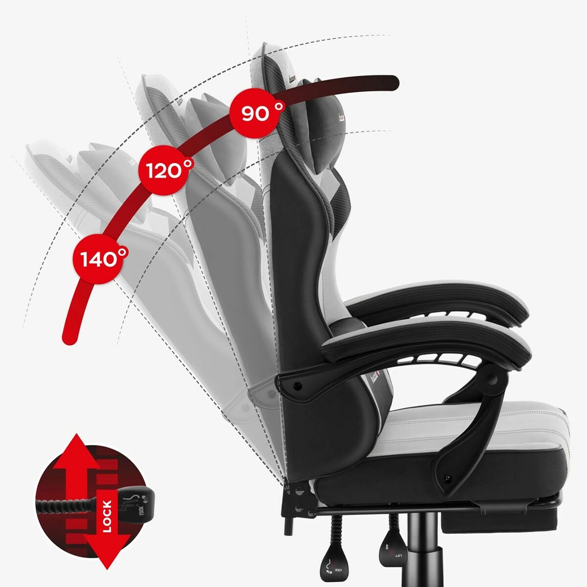 Gaming Chair Huzaro HZ-FORCE 3.7 GREY