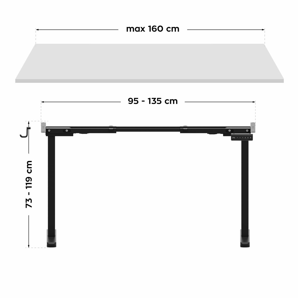 Adjustable support Mark Adler MA-XENO 4.5 BLACK Black